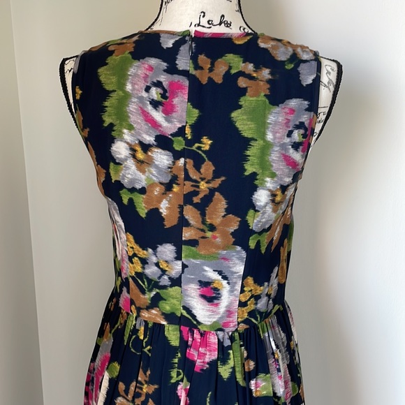 EUC Brooks Brothers / Red Fleece 💐Navy Floral Dress size 2 - Picture 5 of 9
